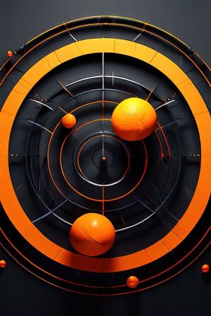Harmonious Convergence: Orbital Elegance wall art