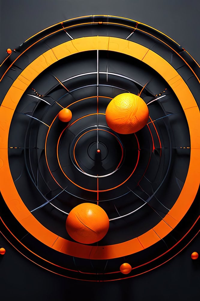 Harmonious Convergence: Orbital Elegance premium reproduction