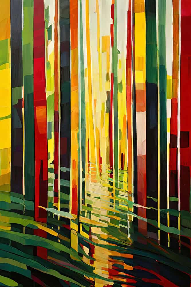 Vibrant Symphony of Color premium reproduction