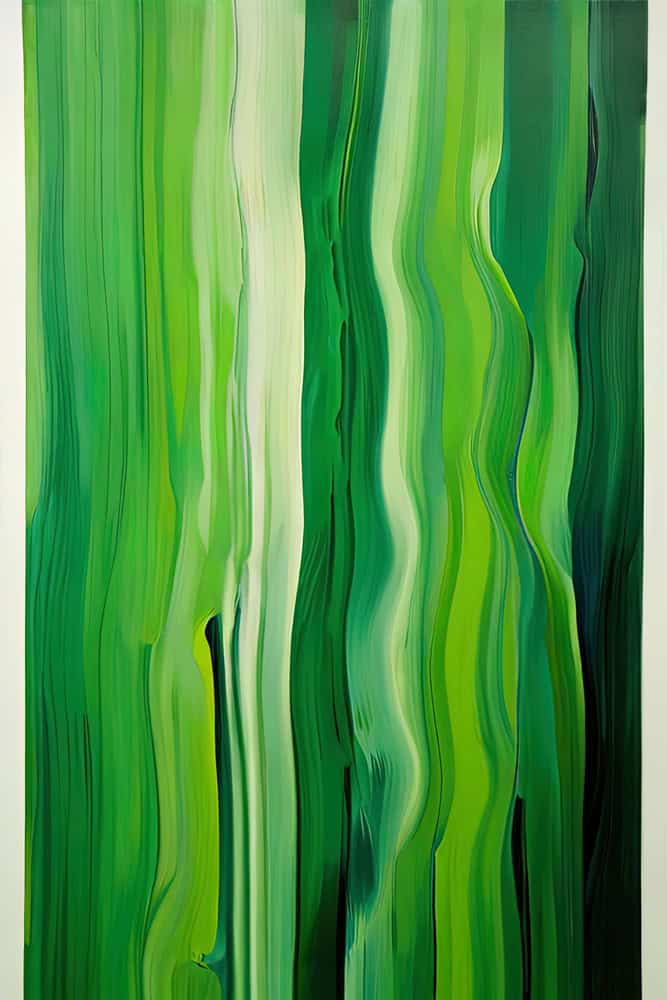 Verdant Echoes: A Symphony in Green premium reproduction