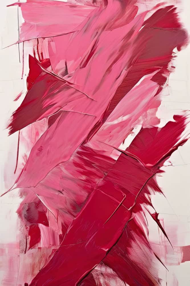 Crimson Symphony: A Dance of Hues premium reproduction