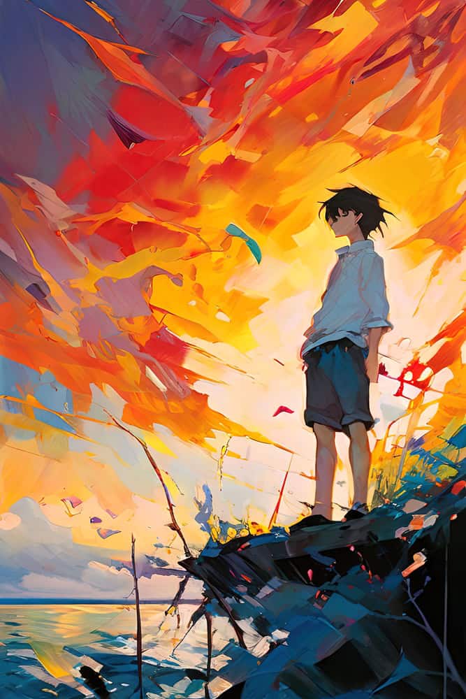 Ethereal Horizons: The Edge of Awakening premium reproduction