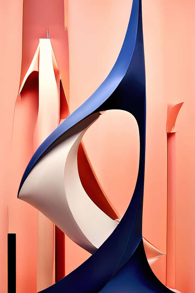 Harmony of Curves: A Journey Through Color premium reproduction