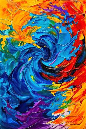 Ethereal Vortex: A Symphony of Color wall art