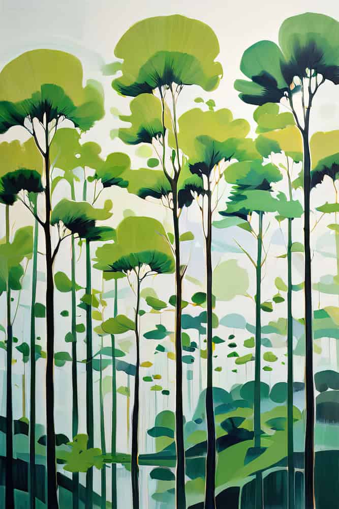 Emerald Reverie: Nature's Symphony premium reproduction