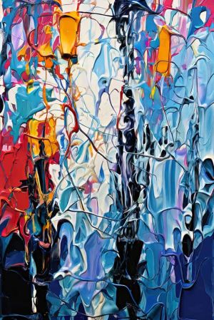 Chromatic Symphony: A Dance of Hues wall art