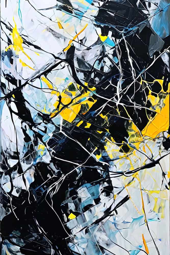 Ethereal Chaos: A Symphony of Colors premium reproduction