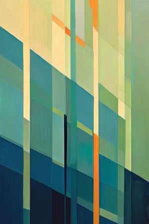 Geometric Symphony: A Dance of Lines wall art