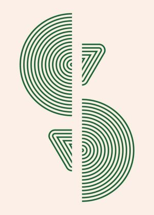 Duality in Harmony - Modern Geometric Art wall art