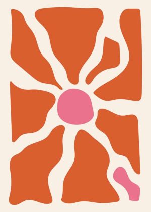 Ebullient Symbiosis: An Abstract Expression wall art