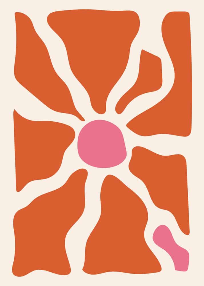 Ebullient Symbiosis: An Abstract Expression premium reproduction