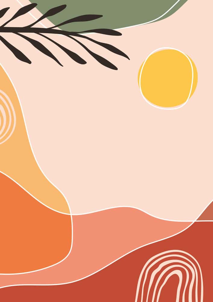 Serenity in Abstraction: A Harmonious Palette premium reproduction