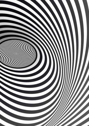 Infinite Vortex: Op Art Masterpiece wall art