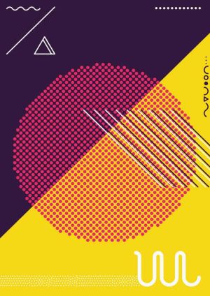 Vibrant Geometry - Modern Abstract Elegance wall art