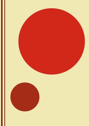 Euphony of Spheres: A Study in Red wall art