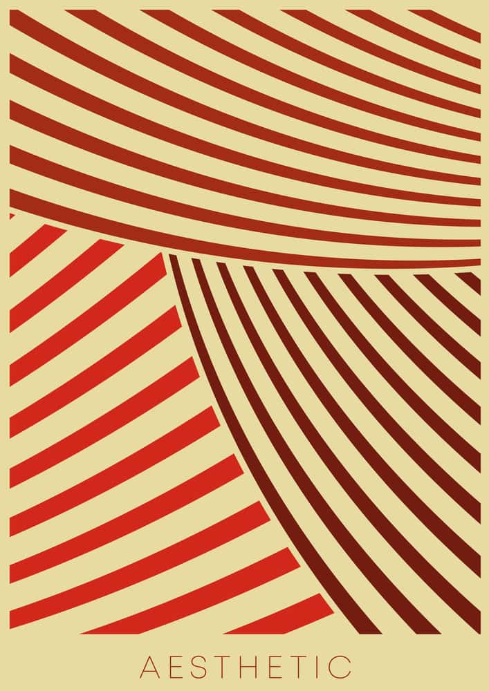 Curved Harmony: Aesthetic Flow premium reproduction