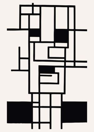 Monochrome Elegance: Geometric Harmonies wall art