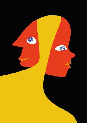 Duality in Abstract Vision wall art