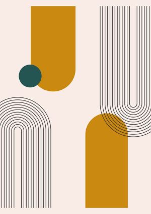 Harmonious Curves: A Study in Geometry wall art
