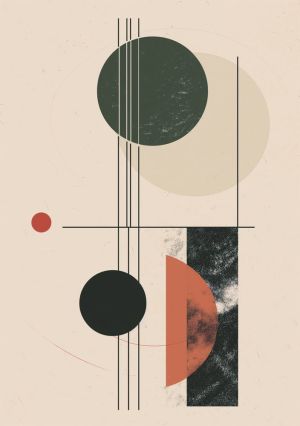 Geometric Harmony: The Intersection of Forms wall art