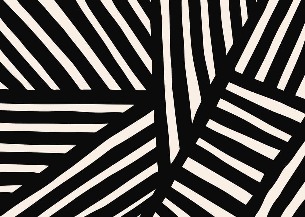 Ephemeral Stripes: A Geometric Symphony premium reproduction