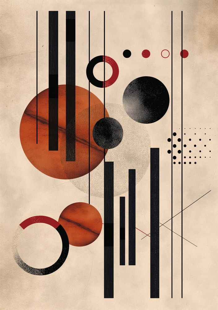 Harmonious Geometric Symphony premium reproduction