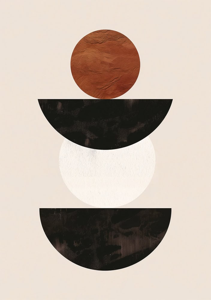 Harmonious Geometric Balance premium reproduction