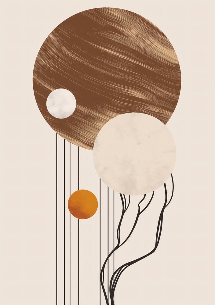 Celestial Harmony: A Study in Abstraction premium reproduction