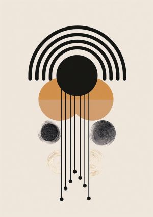 Harmonic Convergence: A Study in Geometric Elegance wall art