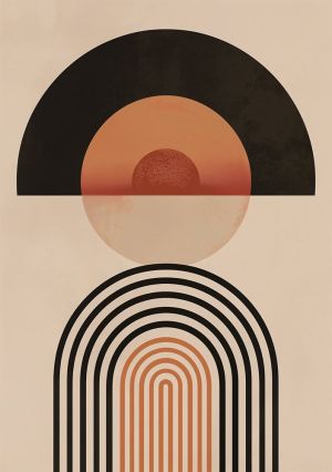 Eclipse Harmony: A Geometrical Illusion wall art