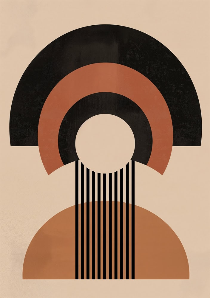 Geometric Harmony: A Modern Symmetry premium reproduction