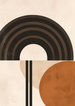 Harmony in Earth Tones: Geometric Elegance wall art