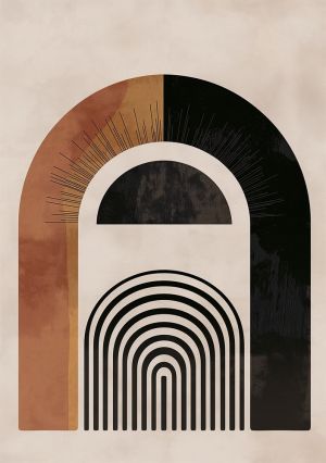 Echoes of Geometry: Modern Contours wall art