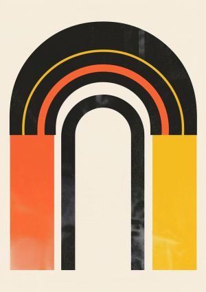 Harmonic Spectrum: Arched Abstraction wall art