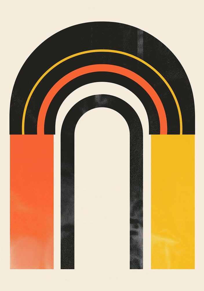 Harmonic Spectrum: Arched Abstraction premium reproduction