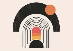 Harmonic Echoes: A Modern Abstract wall art