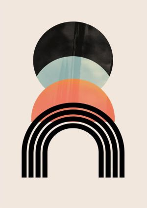 Celestial Harmony: Contemporary Geometric Expression wall art