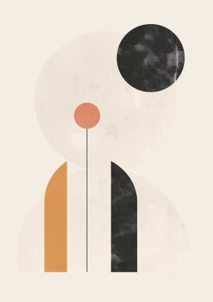 Ethereal Balance: A Minimalist Ode wall art