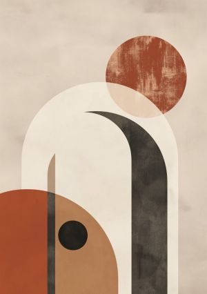 Harmonic Symmetry in Earth Tones wall art