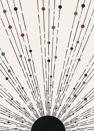 Celestial Convergence: A Symphony of Lines wall art