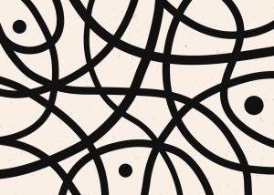 The Dance of Interwoven Lines wall art