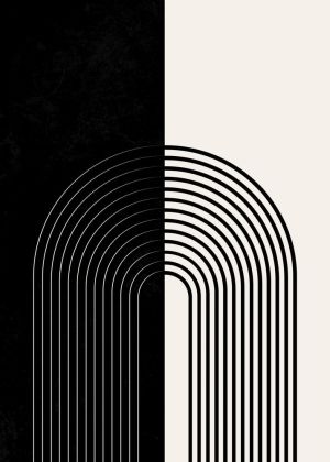 Monochrome Symphony: The Curves of Contrast wall art