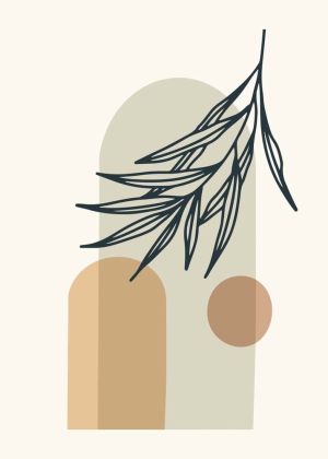 Serene Minimalism - Nature's Grace wall art