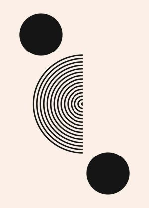Symphony of Circles: Modern Minimalism wall art