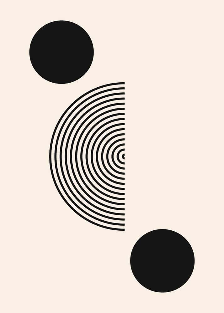 Symphony of Circles: Modern Minimalism premium reproduction