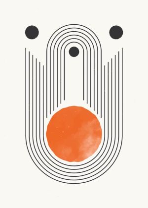 Celestial Harmony: Minimalist Forms wall art