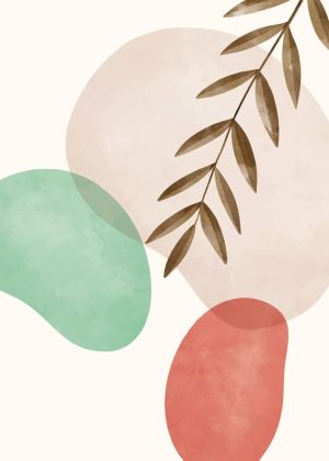 Verdant Leaves: A Dance of Forms wall art