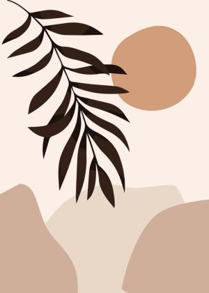 Serene Encounters: A Minimalist Reverie wall art
