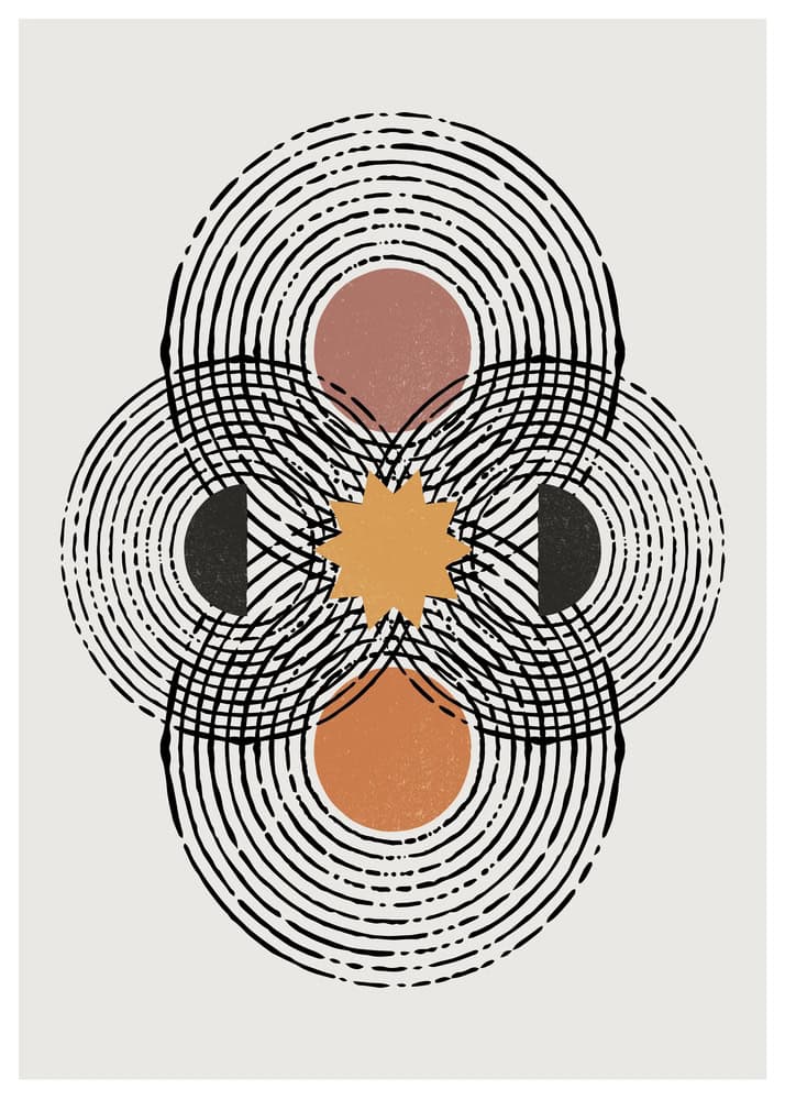 Echoes of Harmony: Concentric Reverie premium reproduction