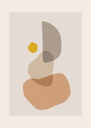 Serene Layers: A Study in Form and Tone wall art
